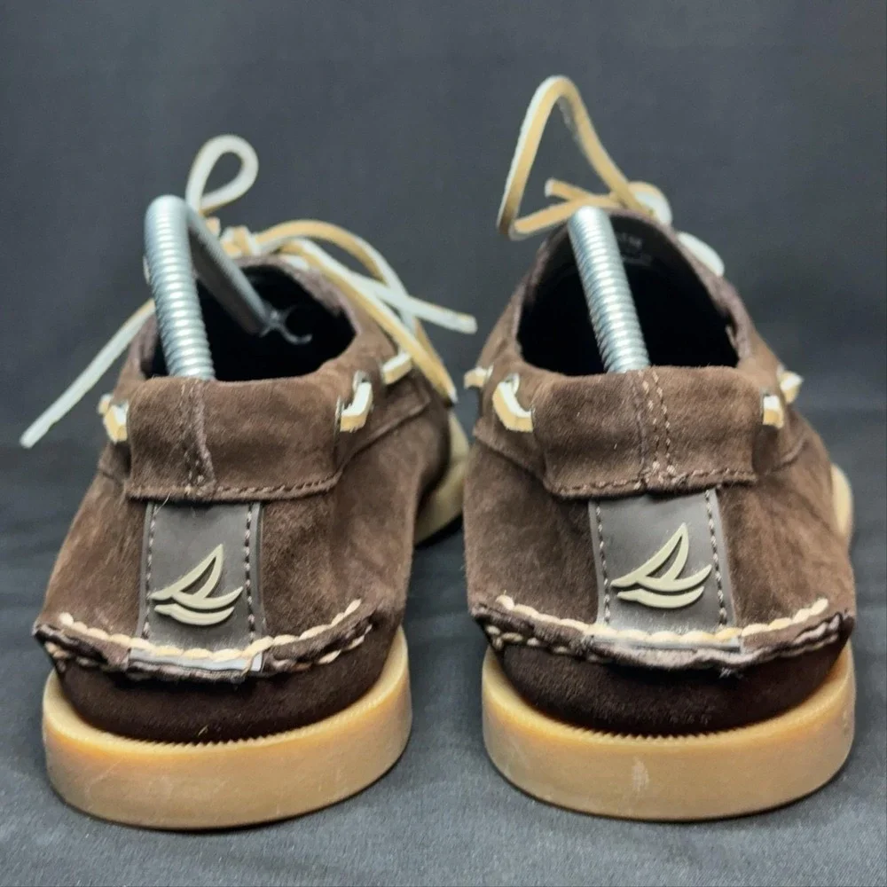 Sperry Top-Sider Shoes Mens Size 10.5 Brown Suede Boat Deck Moccasin Casual